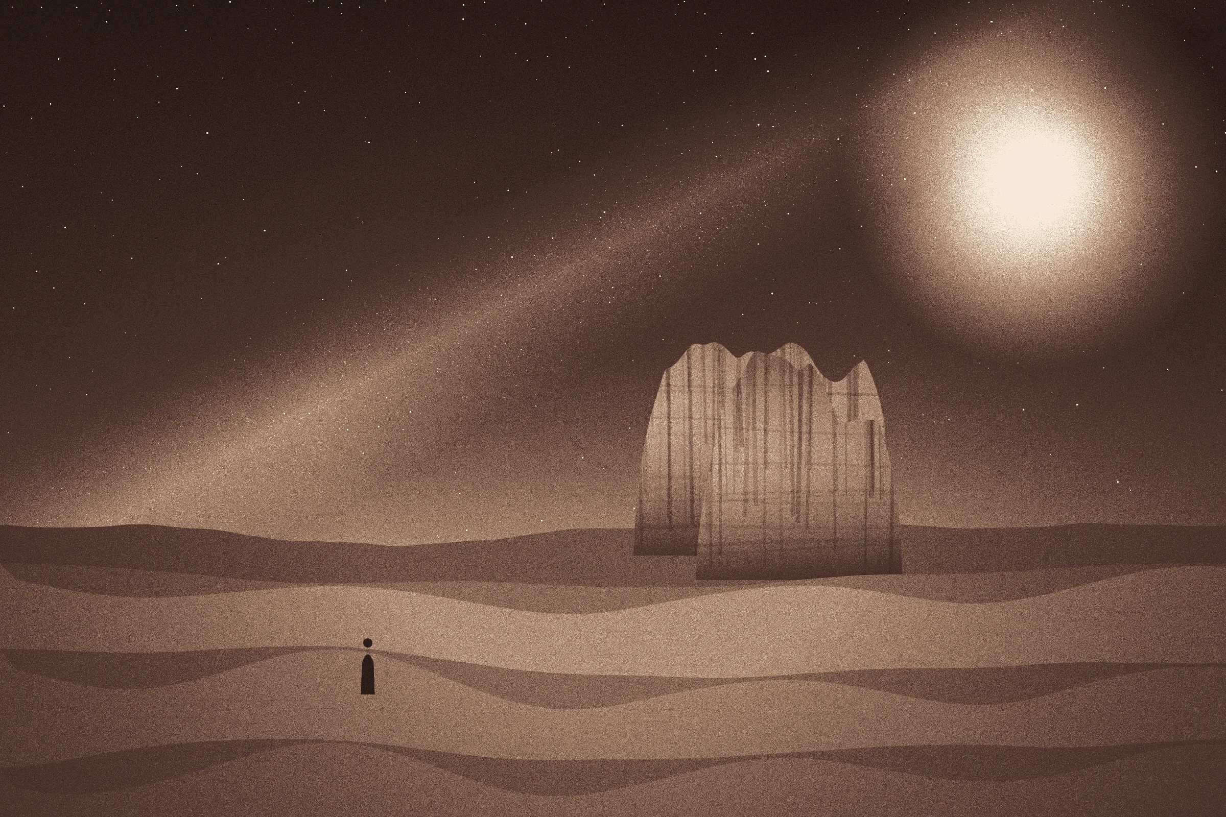 Stargazing in the desert