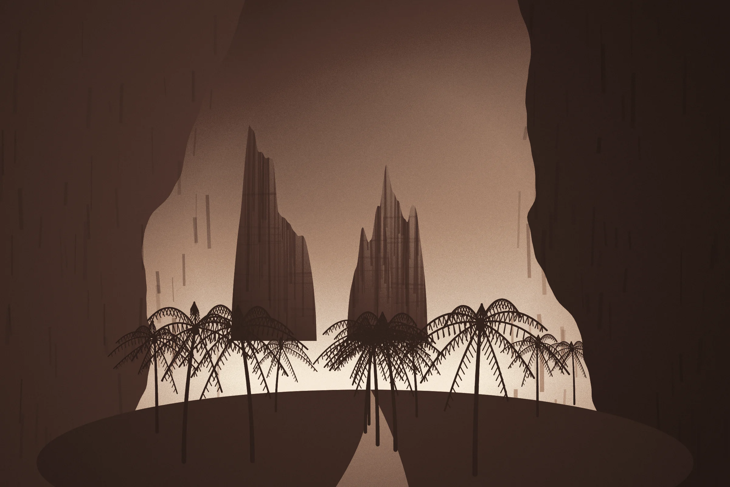 A green canyon